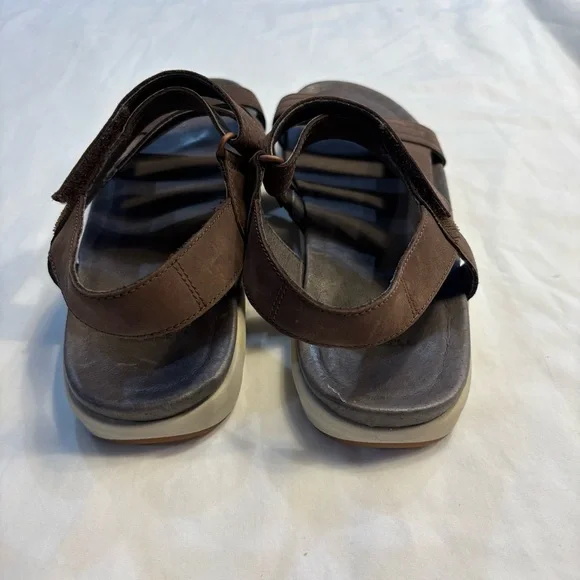 Merrell Women’s Kalari Lore Bracken Brown Leather Sandals Size 8 - Picture 3 of 7